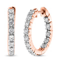 LUXURIANT DIAMOND - Lab Grown Diamant SI-GH Ohrringe 925 Silber 750 Roségold vermeil ca. 1,00 ct.