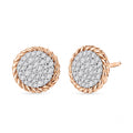 LUXURIANT DIAMOND - Lab Grown Diamant SI-GH Ohrringe 925 Silber 750 Roségold vermeil ca. 0,52 ct.