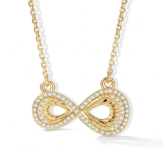 LUXURIANT DIAMOND - Lab Grown Diamant SI-GH Halskette ca. 50 cm 925 Silber 750 Roségold vermeil ca. 0,25 ct.