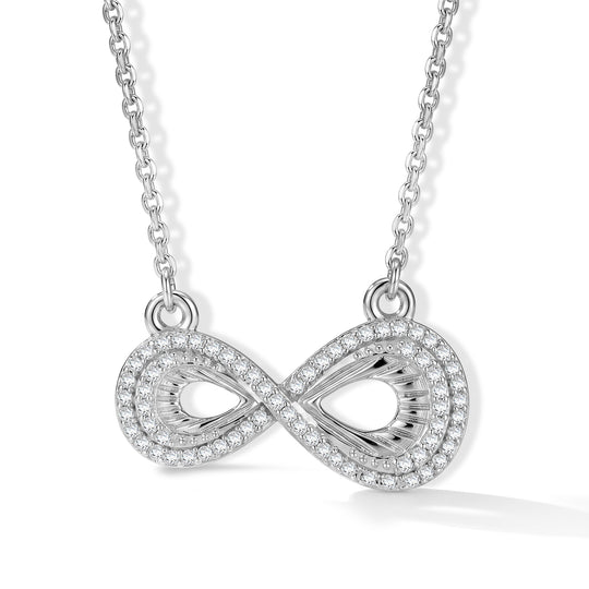 LUXURIANT DIAMOND - Lab Grown Diamant SI-GH Halskette ca. 50 cm 925 Silber 750 Roségold vermeil ca. 0,25 ct.