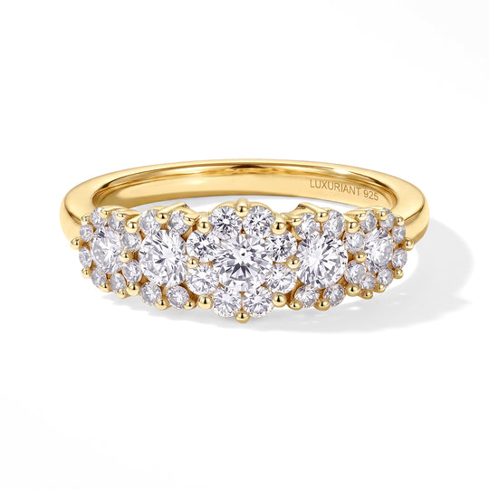 LUXURIANT DIAMOND - Lab Grown Diamant SI Ring 925 Silber Rhodiniert (Größe 20.00) ca. 0.98 ct