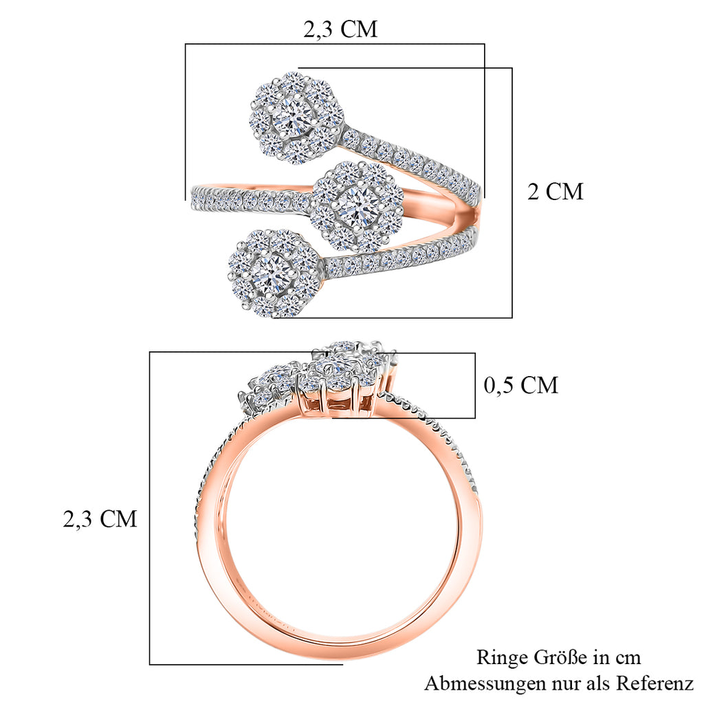 750 Roségold vermeil