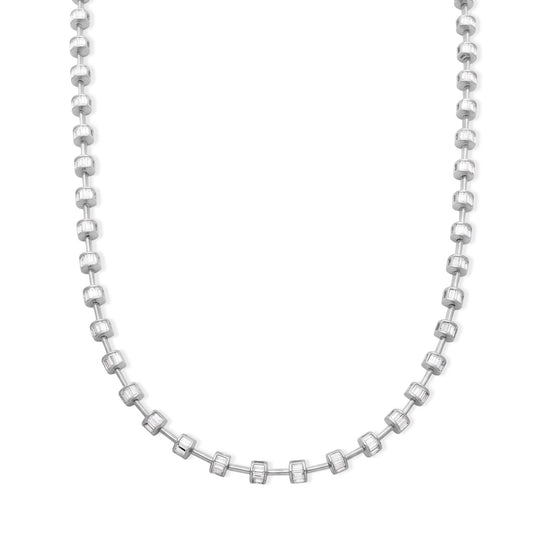 LUXURIANT DIAMOND - Lab Grown Diamant SI-GH SGL-zertifiziert Halskette ca. 45 cm 925 Silber 750 Gelbgold vermeil ca. 3,00 ct.