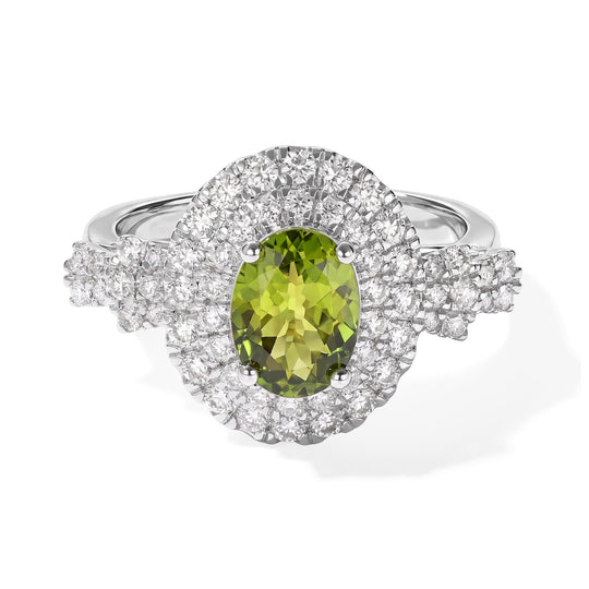 D'Joy AA, Moissanit Ring 925 Silber Rhodiniert (Größe 17.00)   (10-16 Werktage Lieferzeit) ca. 1,94 ct