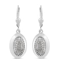 88 Facetten Moissanit Ohrhänger 925 Silber platiniert ca. 0,43 ct. 