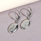 88 Facetten Moissanit Ohrringe 925 Silber platiniert ca. 0,43 ct.