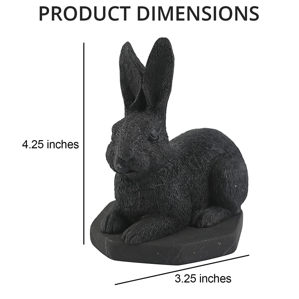 Rabbit Shungite Figurine 3.25x4.25 (7-8 Werktage Lieferzeit)