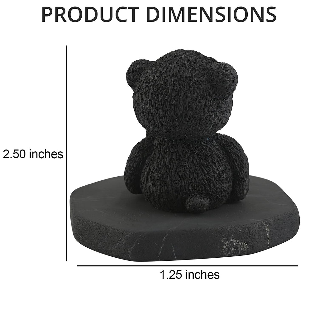 Teddy Bear Shungite Figurine 2.5x1.25 (7-8 Werktage Lieferzeit)