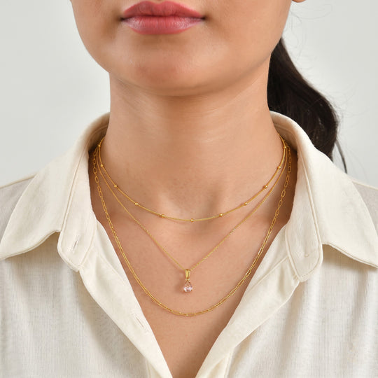 D'Joy AA Blush Turmalin Anhänger 925 Silber 750 Gelbgold vermeil ca. 0,81 ct.
