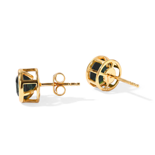D'Joy Alexandrit Quarz Triplette Ohrringe 925 Silber Gold ca. 3.19 ct