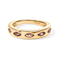 D'Joy AA Blush Turmalin Ring 925 Silber 750 Gelbgold vermeil (Größe 17.00) ca. 0,73 ct