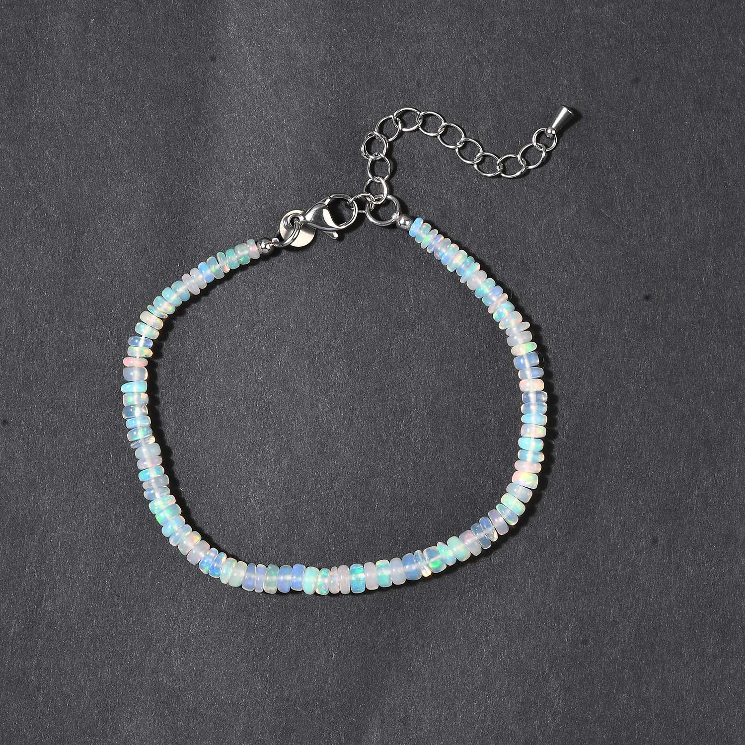 8722101
EVER TRUE Natürlicher, äthiopischer Welo Opal Armband ca. 19 cm + 5 cm  316L Edelstahl ca. 18,00 ct.