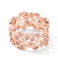 D'Joy Rosa Diamant Ring 925 Silber 750 Roségold vermeil (Größe 17.00) (10-15 Werktage Lieferzeit) ca. 0,78 ct