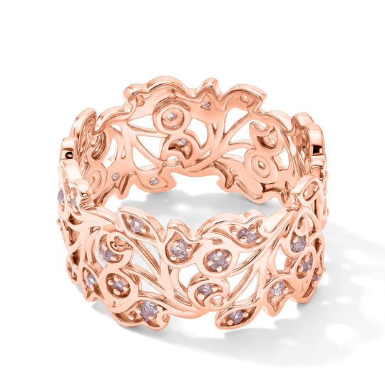 D'Joy Rosa Diamant Ring 925 Silber 750 Roségold vermeil (Größe 21.00) (10-15 Werktage Lieferzeit) ca. 0,78 ct