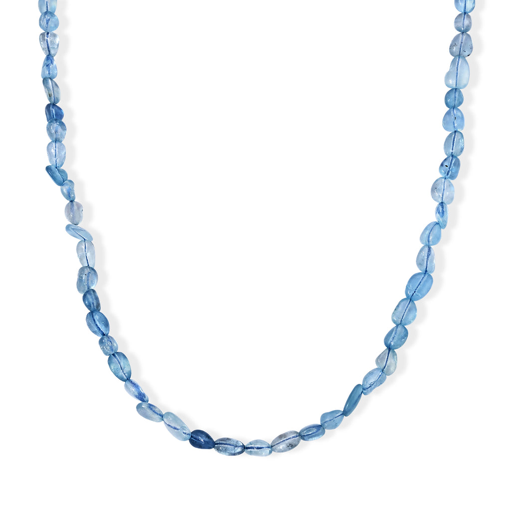 Aquamarin Halskette ca. 45 cm + 5 cm Extender 316L Edelstahl ca. 70,00 ct.