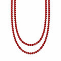 D'Joy Roter Achat Halskette ca. 45 cm Nickelfreies Messing ca. 55,00 ct.