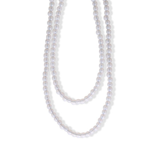 D'Joy Rosenquarz Halskette ca. 45 cm Nickelfreies Messing ca. 55.00 ct