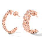 D'Joy Rosa Diamant Ohrringe 925 Silber 750 Roségold vermeil (10-15 Werktage Lieferzeit) ca. 0,24 ct.