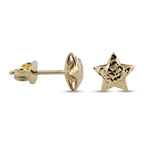 Royal Bali Kollektion - Stern Ohrstecker, 375 Gelbgold