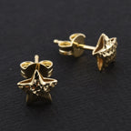 Royal Bali Kollektion - Stern Ohrstecker, 375 Gelbgold