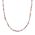 Hämatit und Multi-Turmalin 50+5cm Edelstahl Halskette - 45 ct.