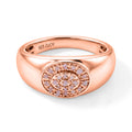 D'Joy Rosa Diamant Ring 925 Silber 750 Roségold vermeil (Größe 16.00) (10-15 Werktage Lieferzeit) ca. 0,11 ct