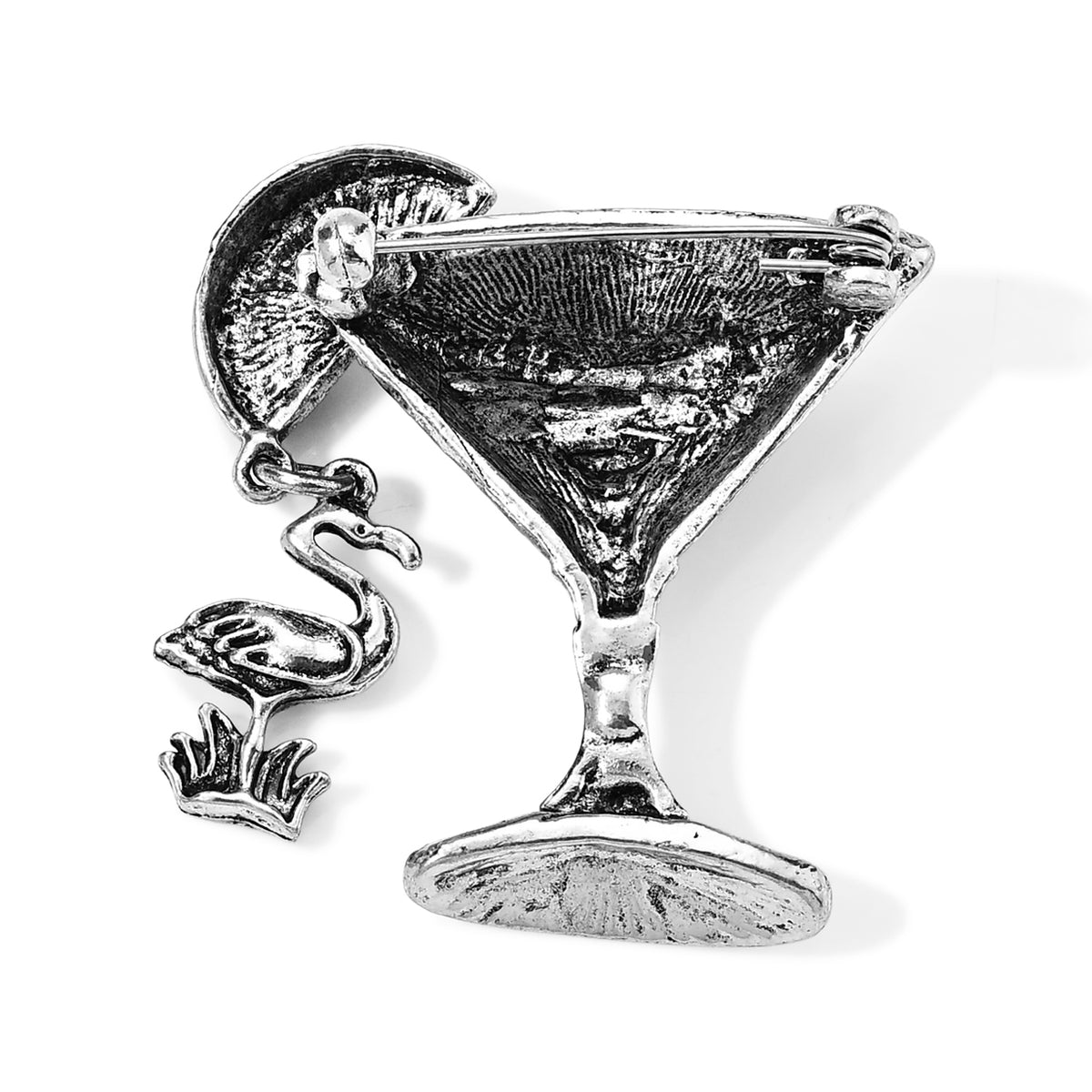 Champagner Emallierte Brosche, Reine Legierung, 15,30g