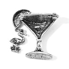 Champagner Emallierte Brosche, Reine Legierung, 15,30g
