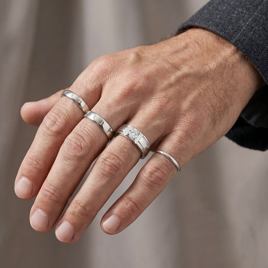 LUXURIANT DIAMOND - Lab Grown Diamant SI-GH Ring 925 Silber Rhodiniert (Größe 21.00) ca. 0.25 ct