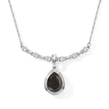 EVER TRUE Alexandrit Quarz Triplette, Weißer Zirkon Halskette ca. 50 cm 316L Edelstahl ca. 10.16 ct