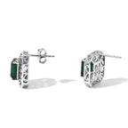 D'Joy Alexandrit Quarz Triplette Ohrringe 925 Silber Rhodiniert ca. 3.71 ct
