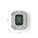 D'Joy Alexandrit Quarz Triplette Ohrringe 925 Silber Rhodiniert ca. 3.71 ct