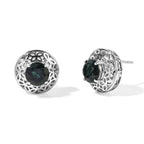 D'Joy Alexandrit Quarz Triplette Ohrringe 925 Silber Rhodiniert ca. 4.62 ct