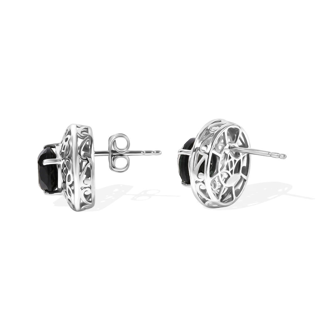 D'Joy Alexandrit Quarz Triplette Ohrringe 925 Silber Rhodiniert ca. 4.62 ct