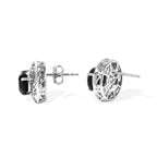 D'Joy Alexandrit Quarz Triplette Ohrringe 925 Silber Rhodiniert ca. 4.62 ct