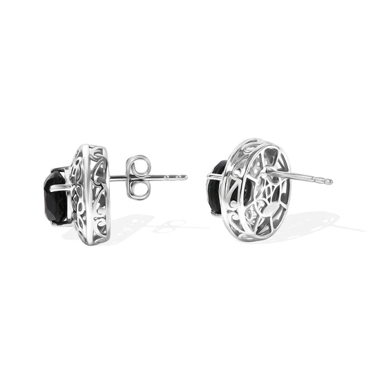 D'Joy Alexandrit Quarz Triplette Ohrringe 925 Silber Rhodiniert ca. 4.62 ct