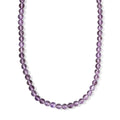 D'Joy Rose de France Amethyst 50+5cm Halskette, 925 Silber rhodiniert - 120 ct.