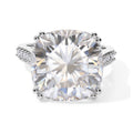 D'Joy Moissanit Ring 925 Silber Rhodiniert (Größe 17.00) 15.60 ct