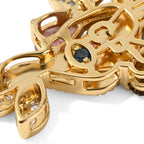 GP Trionfo Kollektion - AA Mehrfarbige-Turmalin Halskette ca. 45 cm 925 Silber 750 Gelbgold vermeil ca. 4.82 ct