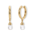 LUXURIANT DIAMOND - Lab Grown Diamant VS-EF  SGL zertifiziert Ohrringe 925 Silber 750 Gelbgold vermeil ca. 2,00 ct.