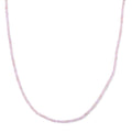 Rosa Morganit Halskette ca. 45 cm 316L Edelstahl (10-15 Werktage Lieferzeit) ca. 36,00 ct.