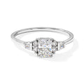 D'Joy Moissanit Ring 925 Silber Rhodiniert (Größe 17.00) ca. 1,31 ct