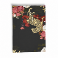 Livmore Poly Velvet Digital Foil Printed Anti Skid Rug Print -Tiger In Garden Design Size:-91X152 Cms Color - Multi