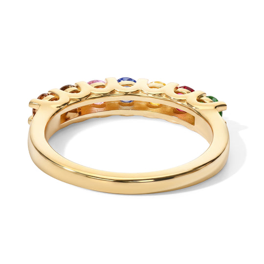 EVER TRUE Mehrfarbiger Saphir Ring Reine Bronze (Größe 21.00) ca. 1.06 ct