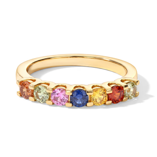EVER TRUE Mehrfarbiger Saphir Ring Reine Bronze (Größe 21.00) ca. 1.06 ct