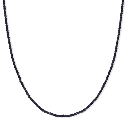 Mehrfarbiger Saphir Halskette ca. 45 cm 316L Edelstahl ca.  23.50 ct