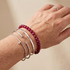 Lab Grown Rubin Armband 18 cm (10-15 Werktage Lieferzeit) ca. 70,00 ct.