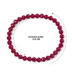 Lab Grown Rubin Armband 18 cm (10-15 Werktage Lieferzeit) ca. 70,00 ct.