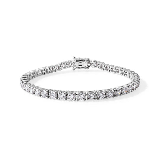D'Joy Lab Grown Diamant SI-GH Armband ca. 19 cm 925 Silber Rhodiniert ca. 10,00 ct.
