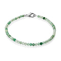 EVER TRUE Grüner Erdbeerquarz Armband ca. 19 cm 316L Edelstahl ca. 12,25 ct.